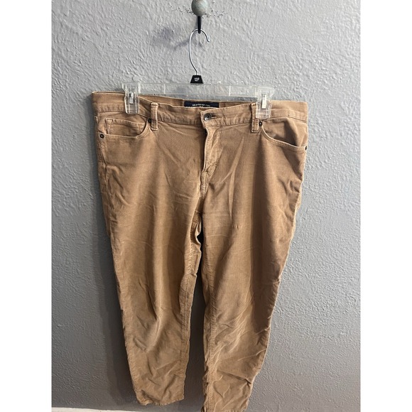 Lucky Brand Sofia Skinny Jeans 14/32 Ankle Corduroy Tan Women's Pants - Picture 4 of 6